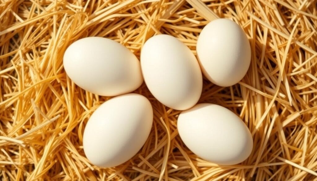 Rouen Clair duck eggs