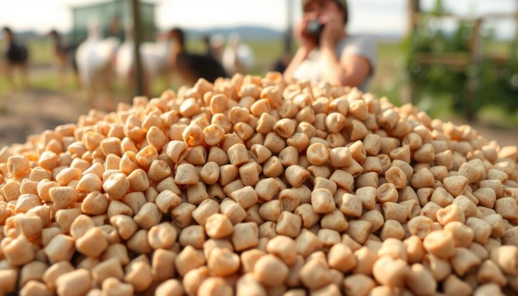 commercial duck feed pellets