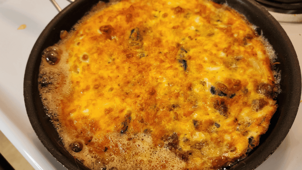 Duck egg frittata